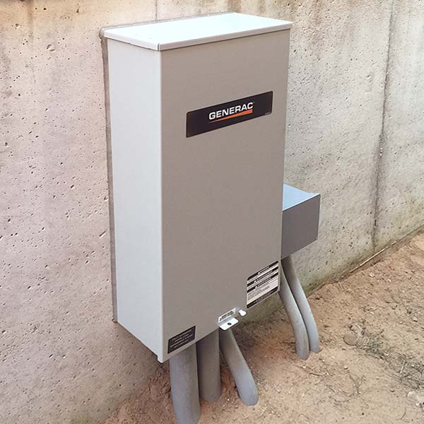 200 amp rated automatic transfer switch for a 16,000 watt Generac Generator, Minocqua WI